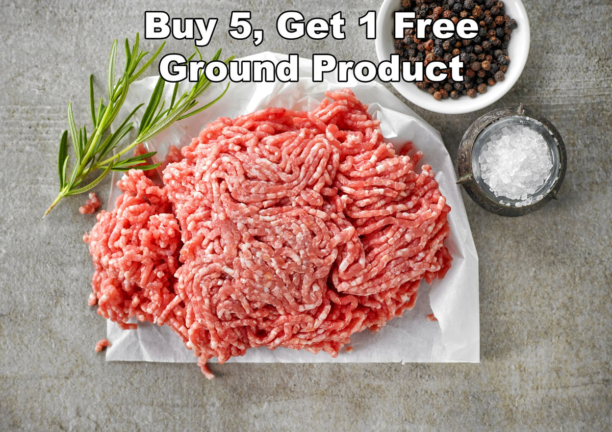 Special: Buy 5, Get 1 Sausage and/or Ground Pork