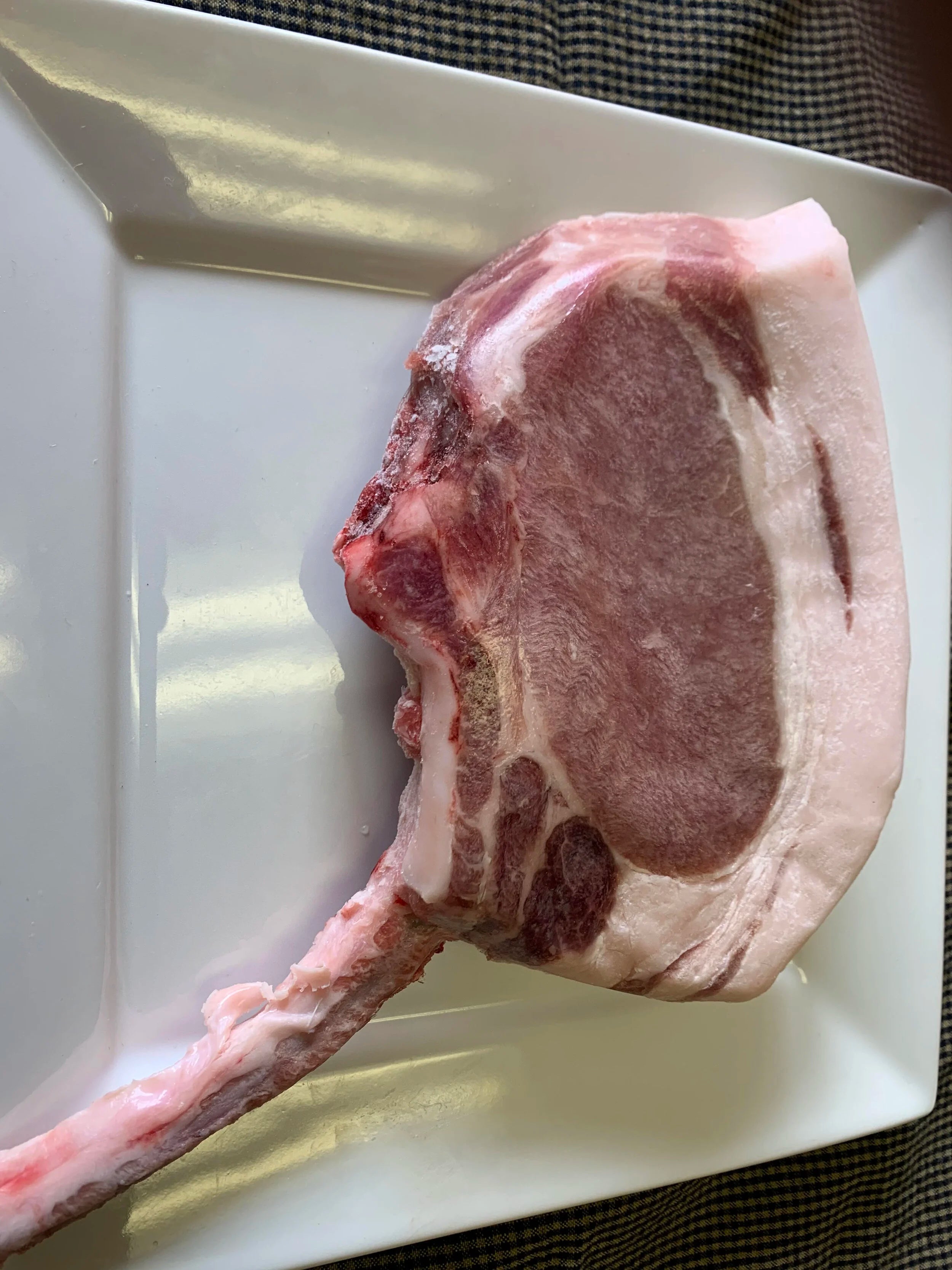 Current live Mangalitsa Tomahawk Pork Chop reference