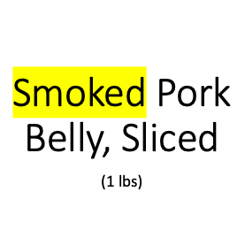 Fresh Sliced Belly / Side (Nonsmoked)