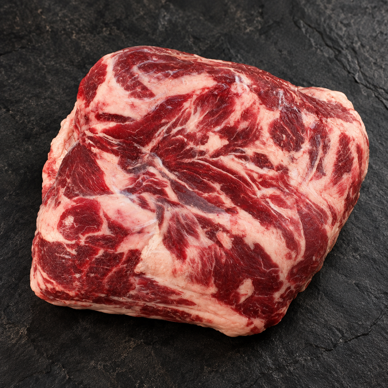 Raw whole Picnic, Boneless concept